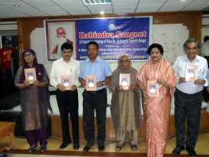 Monographs on Prof Shiv Nirmohi (on extreme right) being released by Nawang Rigzin Jora, Minister for Tourism & Culture at K L Saigal Hall on Tuesday. Monographs on Prof Shiv Nirmohi (on extreme right) being released by Nawang Rigzin Jora, Minister for Tourism & Culture at K L Saigal Hall on Tuesday.