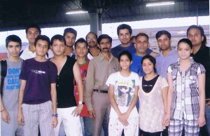 State Karatekas posing for a group photograph before leaving for Delhi to participate in 24th Cadet and Junior National Karate Do Championship