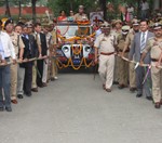 page5-3 DGP Kuldeep Khoda at an impressive farewell parade at Armed Police Complex Zewan on Thursday.