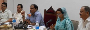 Divisional Commissioner Jammu Pardeep Gupta held a meeting with other dignitaries on Saturday. Divisional Commissioner Jammu Pardeep Gupta held a meeting with other dignitaries on Saturday.