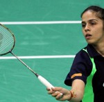 Ace shuttler Saina Nehwal in action during the final match of Thailand Open Grand Prix Championship on Sunday. Ace shuttler Saina Nehwal in action during the final match of Thailand Open Grand Prix Championship on Sunday.
