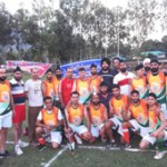 Players of Waryam Singh Club posing for a group photograph along with officials after they hold Mighty Khalsa Club Jammu to 2-2 draw on Sunday. Players of Waryam Singh Club posing for a group photograph along with officials after they hold Mighty Khalsa Club Jammu to 2-2 draw on Sunday.