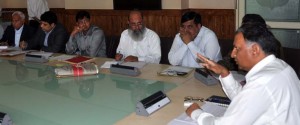 Chief Secretary, Madhav Lal Chairing meeting with High Powered commettee on Tuesday. Chief Secretary, Madhav Lal Chairing meeting with High Powered commettee on Tuesday.