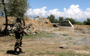 A security guard at Wullar Conservation project that was targetted by militants