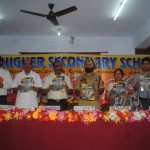 IGP Jammu Dilbag Singh, DIG Jammu, JP Singh and other dignitaries releasing magazine at ASN School, on Wednesday.
