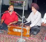 Artists performing during Festivals Mega Show in Jammu on Saturday.