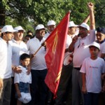 Chief Postmaster General J&K, John Samuel flagging of ‘Philately Run for Fun’ at Jammu University on Sunday.