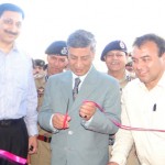 ADGP Headquarters S P Vaid inaugurating hostel block at Armed Battalion Headquarters in Shopian on Monday.
