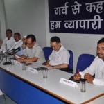 CCI President Y V Sharma alongwith officials addressing a press conference on Tuesday.