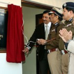 DGP Ashok Prasad inaugurating building at SDRF Battalion Headquarter on Wednesday.