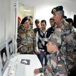 GOC Chinar Corps Lt Gen Om Parkash dedicating 16 slice CT Scanner to 92 Base Hospital in Srinagar on Thursday.