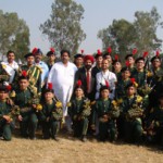 Winners posing for a group photograph alongwith the chief guest Raman Bhalla Minister for Revenue, Relief and Rehabilitation on Thursday.