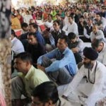 Osho Sadguru addressing a programme of his organisation at Jammu on Sunday.