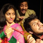 A scene from the play ‘Soot Na Kapas’ directed by Neeraj Kant, presented at Natrang Studio Theatre, Jammu on Saturday.