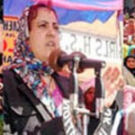 Minister for Social Welfare Sakina Itoo and Provincial President National Conference Devender Singh Rana addressing National Conference rally at Nagrota on Sunday.