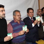 Chairman Dr Roop Lal Sharma and others launching products of JIAR at Jammu on Thursday. —Excelsior/Rakesh