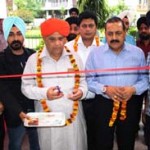 BJP leader Ashok Khajuria inaugurating office of newly launched ‘Guarded Private Security Agency’ at Gandhi Nagar on Tuesday.