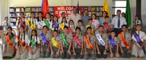 Students of KC Gurukul Public School during Investiture Ceremony.