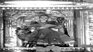 A view of Idol of Maa Durga in Durga Nag temple in Srinagar on Monday. -Excelsior/ Amin War