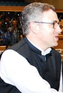 Jammu and Kashmir Chief Minister Omar Abdullah during the Chief Ministers conference on internal security in New Delhi on Wednesday.