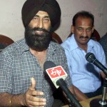 General secretary JKCCC Balvinder Singh addressing media persons at Press Club on Saturday.