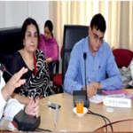 Minister of State for Health, Shabir Ahmed Khan chairing a meeting of Health Department on Wednesday.