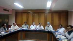 PAC members discussing Technical Programme details of Indian Science Congress at New Delhi.