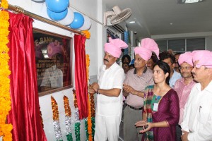 MLA S.S Slathia inaugurating SBI branch at Ramgarh on Wednesday.