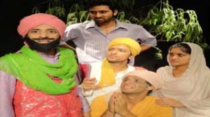 A scene from play ‘Naya Janam’ staged by Natrang in its Sunday Theatre Series.