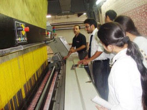 Students during industrial visit at Bari- Brahmana.