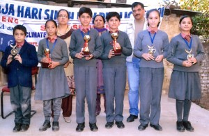 Prize winners of Symposium organized by MHS DAV Public HSS Udhampur.