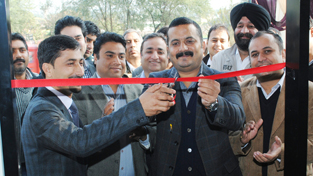 Chief guest ACD Samba inaugurating Axis Bank branch at Tarore on Tuesday.