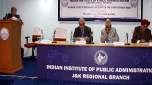 Annual reports being presented during AGM of J&K branch of IIPA.