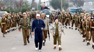 Mahila Police during route march.