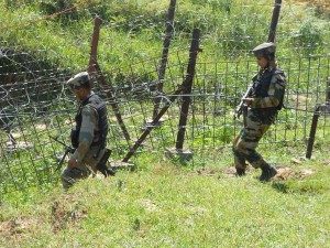 Troops conducting searches in Balakote sector.
