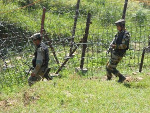 Troops conducting searches in Balakote sector.