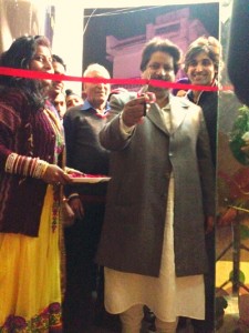 Minister for Housing Raman Bhalla inaugurating Fitness-1 Platinum Gym at Jammu on Sunday.