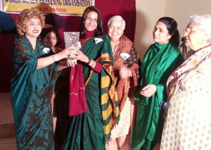 Dignitaries during seminar at Jammu on Monday.