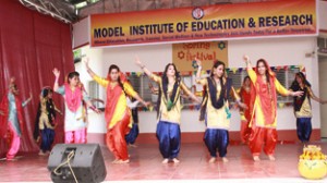  Students presenting colourful cultural item during celebration of Spring Festival at MIER.