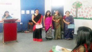 Dignitaries during Orientation Programme for parents at Banyan International School.