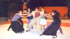 Students of KC Public School performing during English Play in Jammu.