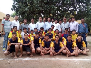 Winners posing for group photograph at Reasi on Tuesday.