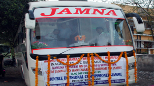 Direct Jammu-Haridwar bus leaving General Bus Stand, Jammu.