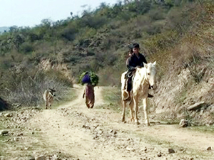 A dilapidated road between Utterbeni and Anandpur. -Excelsior/ Gautam