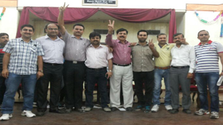 Newly elected office bearers of JU Non-Teaching Employees Union.