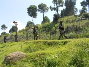 Army patrolling LoC in Balakote sector after infiltration attempt by the militants. Another 