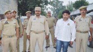 Kingpin of job racket Sanjeev Kumar who was arrested by Kathua police on Tuesday.