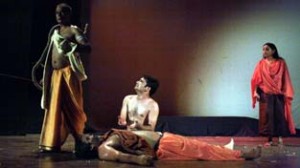 A scene from the play ‘Agni Barkha’. -Excelsior/Rakesh
