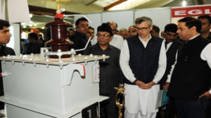 Chief Minister Omar Abdullah at the launch of R-APDRP for Kashmir at Srinagar.
