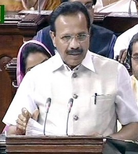 Union Minister for Railways D V Sadanand Gowda presenting the rail budget 2014-15 in Lok Sabha on Tuesday. (UNI)